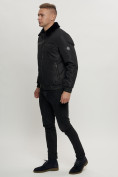Оптом Куртка классическая с мехом мужская черного цвета 2917Ch в Казани, фото 6