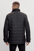 Оптом Куртка классическая с мехом мужская черного цвета 2965Ch в Екатеринбурге, фото 11