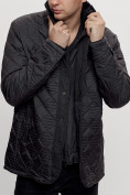 Оптом Куртка классическая с мехом мужская черного цвета 2965Ch в Казани, фото 13