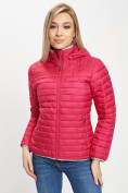 Оптом Стеганная куртка розового цвета 33315R в Екатеринбурге