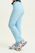 Оптом Спортивные брюки Valianly женские голубого цвета 33419Gl в Казани, фото 4