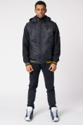 Оптом Куртка со съемными рукавами мужская темно-серого цвета 3500TC в Екатеринбурге
