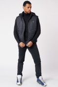 Оптом Куртка со съемными рукавами мужская темно-синего цвета 3500TS в Екатеринбурге, фото 11