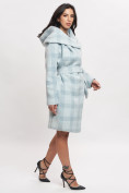 Оптом Пальто зимнее женское голубого цвета 4017Gl в Казани, фото 4