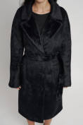 Оптом Пальто женское зимнее черного цвета 41881Ch в Казани, фото 10