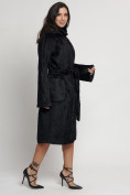 Оптом Пальто женское зимнее черного цвета 41881Ch в Екатеринбурге, фото 2