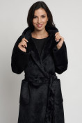 Оптом Пальто женское зимнее черного цвета 41881Ch в Казани, фото 5