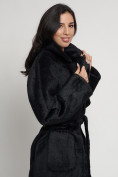 Оптом Пальто женское зимнее черного цвета 41881Ch в Екатеринбурге, фото 6