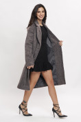 Оптом Пальто зимняя женская темно-серого цвета 42114TC в Казани, фото 12