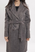 Оптом Пальто зимняя женская темно-серого цвета 42114TC в Казани, фото 7