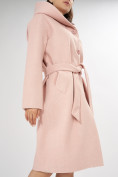 Оптом Пальто демисезонное розового цвета 42116R в Казани, фото 9