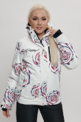 Оптом Горнолыжный костюм женский белого цвета 7080Bl в Екатеринбурге, фото 7