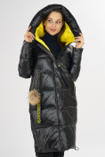 Оптом Куртка зимняя черного цвета 72168Ch в Казани, фото 8