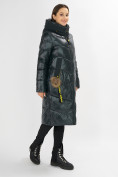 Оптом Куртка зимняя темно-зеленого цвета 72169TZ в Казани, фото 2