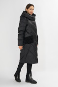 Оптом Куртка зимняя черного цвета 72185Ch в Казани, фото 2