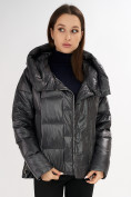Оптом Куртка зимняя темно-серого цвета 7223TC в Казани, фото 9