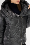 Оптом Куртка зимняя темно-серого цвета 7223TC в Казани, фото 12