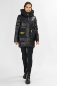 Оптом Куртка зимняя черного цвета 7501Ch в Екатеринбурге, фото 2