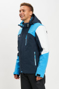 Оптом Горнолыжная куртка мужская синего цвета 77018S в Казани, фото 5