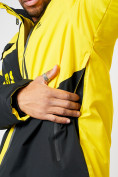 Оптом Горнолыжна куртка мужская желтого цвета 77023J в Екатеринбурге, фото 17