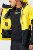 Оптом Горнолыжна куртка мужская желтого цвета 77023J в Екатеринбурге, фото 19