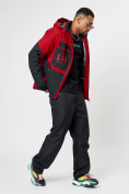 Оптом Горнолыжна куртка мужская красного цвета 77023Kr в Казани, фото 5