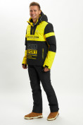 Оптом Горнолыжная куртка анорак мужская желтого цвета 77024J в Екатеринбурге, фото 10