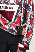 Оптом Горнолыжная куртка анорак мужская красного цвета 77027Kr в Екатеринбурге, фото 6
