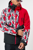 Оптом Горнолыжная куртка мужская красного цвета 77028Kr в Казани, фото 4