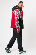 Оптом Горнолыжная куртка мужская красного цвета 77028Kr в Казани, фото 8
