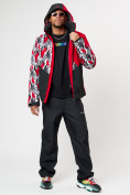 Оптом Горнолыжная куртка мужская красного цвета 77028Kr в Казани, фото 10