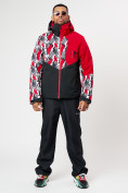 Оптом Горнолыжная куртка мужская красного цвета 77028Kr в Казани, фото 11