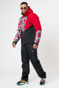 Оптом Горнолыжная куртка мужская красного цвета 77028Kr в Казани, фото 12