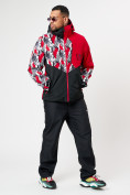 Оптом Горнолыжная куртка мужская красного цвета 77028Kr в Казани, фото 13