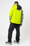 Оптом Горнолыжная куртка мужская зеленого цвета 77028Z в Екатеринбурге, фото 15