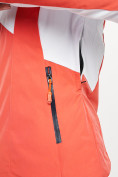 Оптом Горнолыжная куртка женская оранжевого цвета 77030O в Казани, фото 5