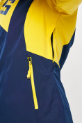 Оптом Горнолыжная куртка женская темно-синего цвета 77030TS в Казани, фото 6