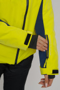 Оптом Горнолыжная куртка женская желтого цвета 77033J в Екатеринбурге, фото 11