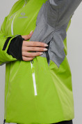 Оптом Горнолыжная куртка женская зеленого цвета 77033Z в Казани, фото 3