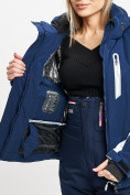 Оптом Горнолыжная куртка женская темно-синего цвета 77034TS в Казани, фото 11