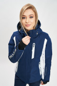 Оптом Горнолыжная куртка женская темно-синего цвета 77034TS в Екатеринбурге, фото 3