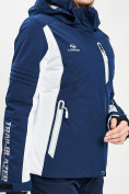 Оптом Горнолыжная куртка женская темно-синего цвета 77034TS в Казани, фото 14