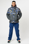 Оптом Спортивная куртка мужская зимняя темно-серого цвета 78015TC в Казани, фото 15