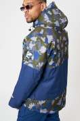 Оптом Спортивная куртка мужская зимняя темно-синего цвета 78015TS в Казани, фото 4