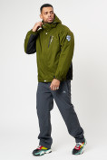 Оптом Спортивная куртка мужская зимняя цвета хаки 78016Kh в Екатеринбурге, фото 13