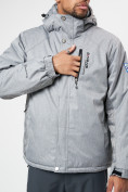 Оптом Спортивная куртка мужская зимняя светло-серого цвета 78016SS в Казани, фото 5