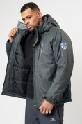 Оптом Спортивная куртка мужская зимняя темно-серого цвета 78016TC в Екатеринбурге, фото 4