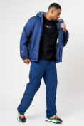 Оптом Спортивная куртка мужская зимняя темно-синего цвета 78016TS в Казани, фото 9