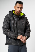 Оптом Спортивная куртка мужская зимняя цвета хаки 78018Kh в Екатеринбурге, фото 2