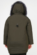 Оптом Куртка зимняя женская молодежная цвета  хаки 88-953_8Kh в Екатеринбурге, фото 5